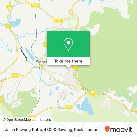 Peta Jalan Rawang Putra, 48000 Rawang