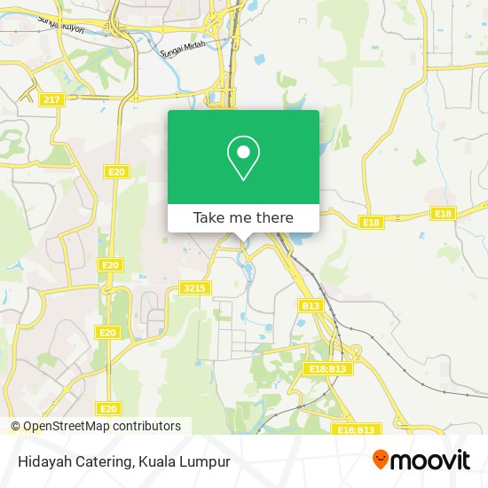 Hidayah Catering map