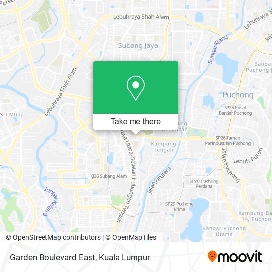 Garden Boulevard East, Jalan USJ 25 / 1A 47630 Subang Jaya map