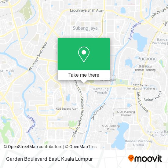 Garden Boulevard East map