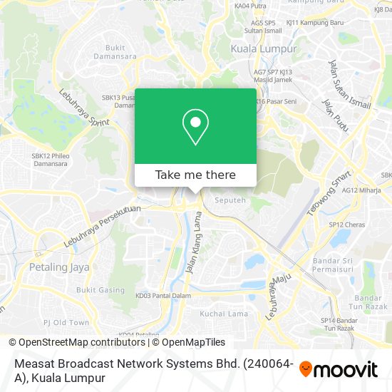 Measat Broadcast Network Systems Bhd. (240064-A) map