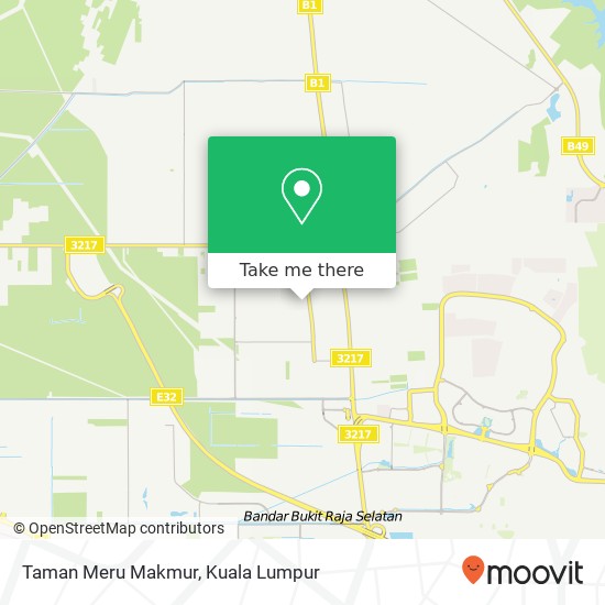 Taman Meru Makmur map