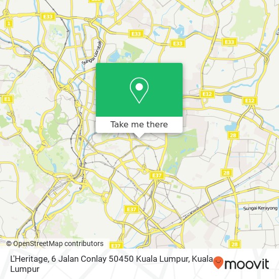 L'Heritage, 6 Jalan Conlay 50450 Kuala Lumpur map