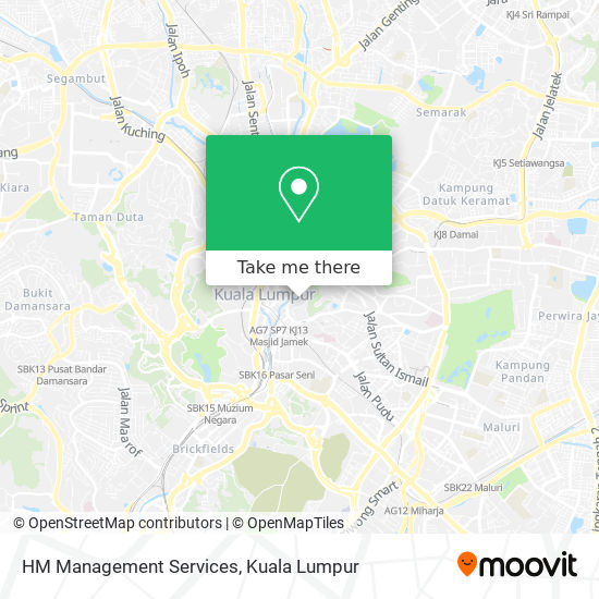 HM Management Services map