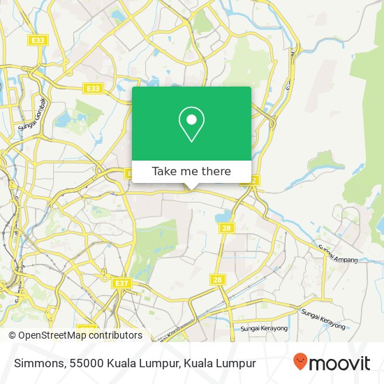 Simmons, 55000 Kuala Lumpur map