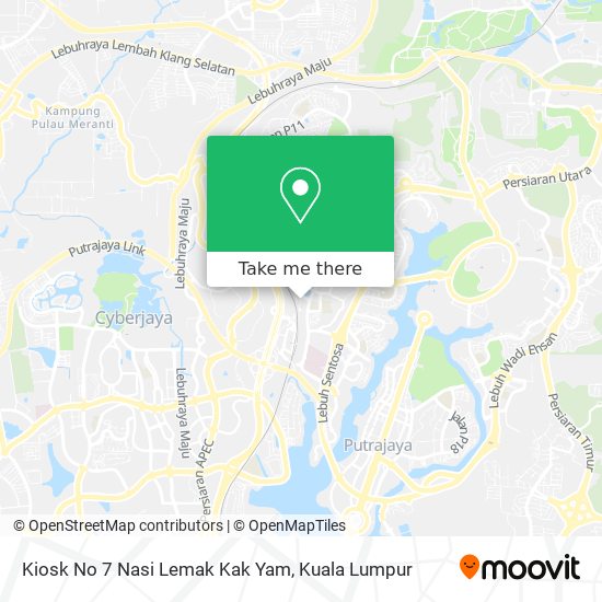 Kiosk No 7 Nasi Lemak Kak Yam map