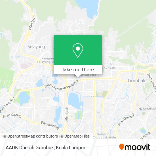 Peta AADK Daerah Gombak