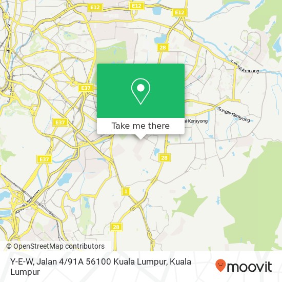 Y-E-W, Jalan 4 / 91A 56100 Kuala Lumpur map