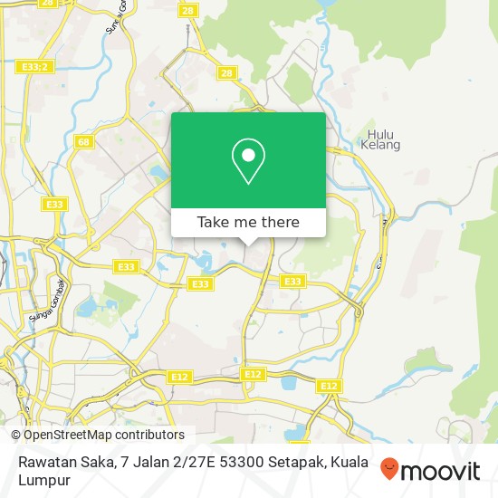 Peta Rawatan Saka, 7 Jalan 2 / 27E 53300 Setapak