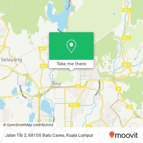 Jalan Tib 2, 68100 Batu Caves map