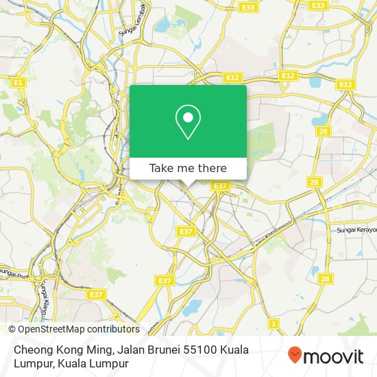 Peta Cheong Kong Ming, Jalan Brunei 55100 Kuala Lumpur
