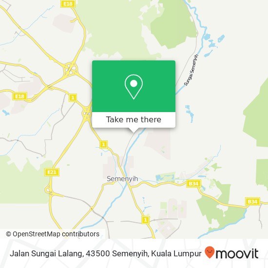 Peta Jalan Sungai Lalang, 43500 Semenyih