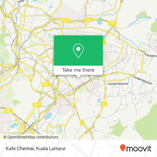 Kafe Chennai map