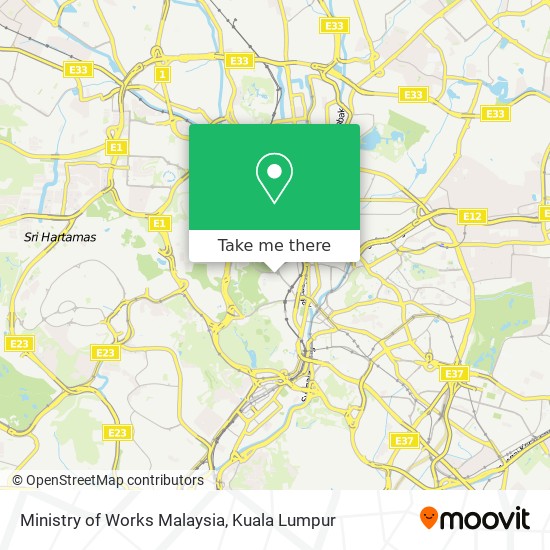 Peta Ministry of Works Malaysia