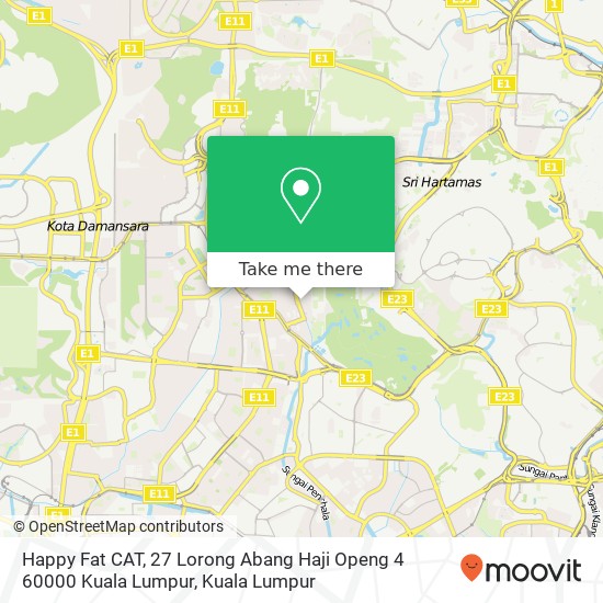 Peta Happy Fat CAT, 27 Lorong Abang Haji Openg 4 60000 Kuala Lumpur