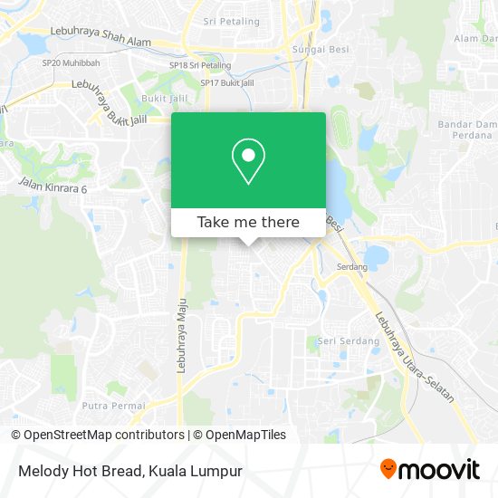 Melody Hot Bread map
