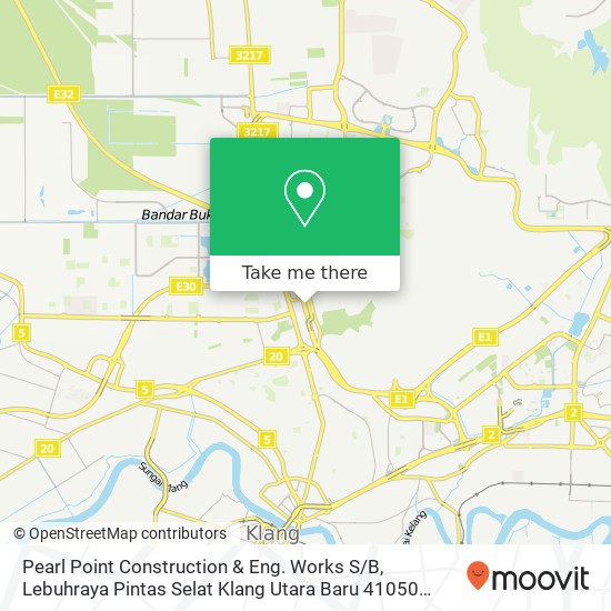 Peta Pearl Point Construction & Eng. Works S / B, Lebuhraya Pintas Selat Klang Utara Baru 41050 Kapar