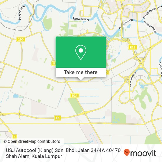 USJ Autocool (Klang) Sdn. Bhd., Jalan 34 / 4A 40470 Shah Alam map