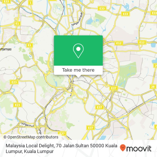 Malaysia Local Delight, 70 Jalan Sultan 50000 Kuala Lumpur map
