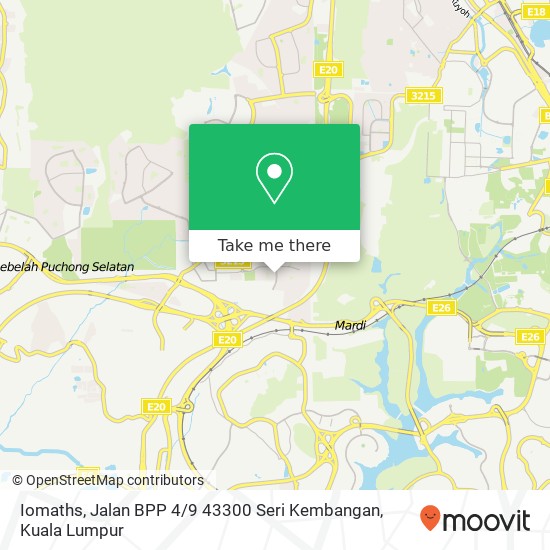 Iomaths, Jalan BPP 4 / 9 43300 Seri Kembangan map