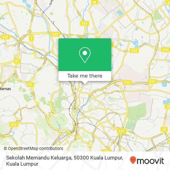 Sekolah Memandu Keluarga, 50300 Kuala Lumpur map