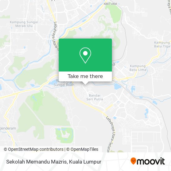 Sekolah Memandu Mazris map