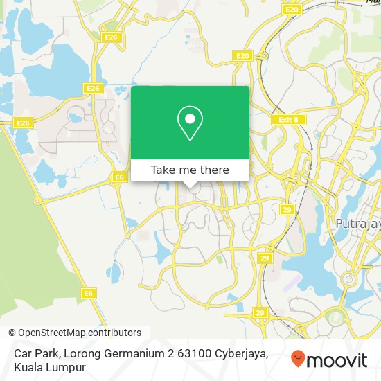 Car Park, Lorong Germanium 2 63100 Cyberjaya map