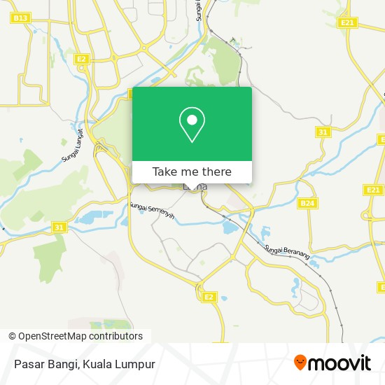 Pasar Bangi map