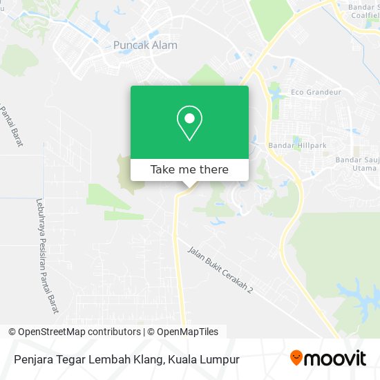 Penjara Tegar Lembah Klang map