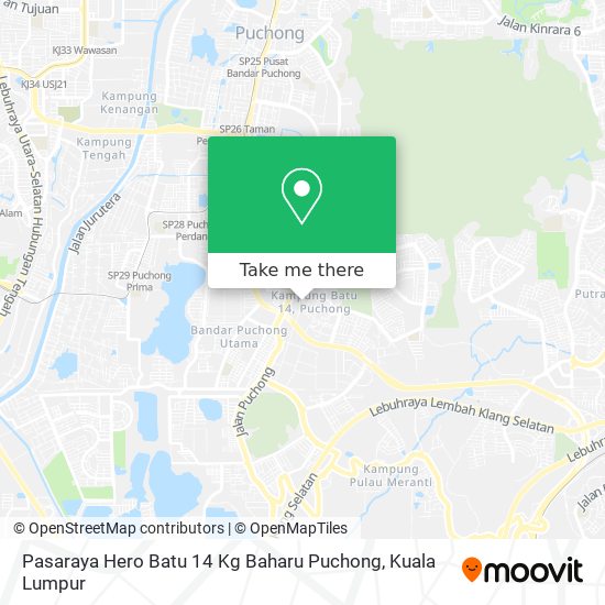 Pasaraya Hero Batu 14 Kg Baharu Puchong map