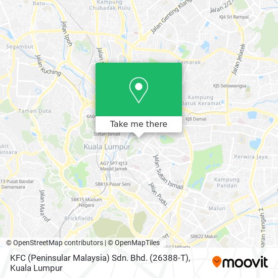 KFC (Peninsular Malaysia) Sdn. Bhd. (26388-T) map