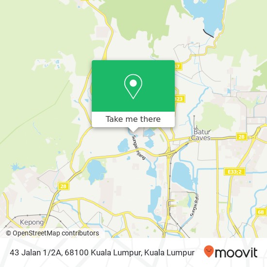 Peta 43 Jalan 1 / 2A, 68100 Kuala Lumpur