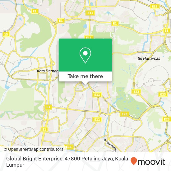 Global Bright Enterprise, 47800 Petaling Jaya map