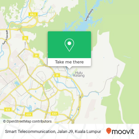 Smart Telecommunication, Jalan J9 map