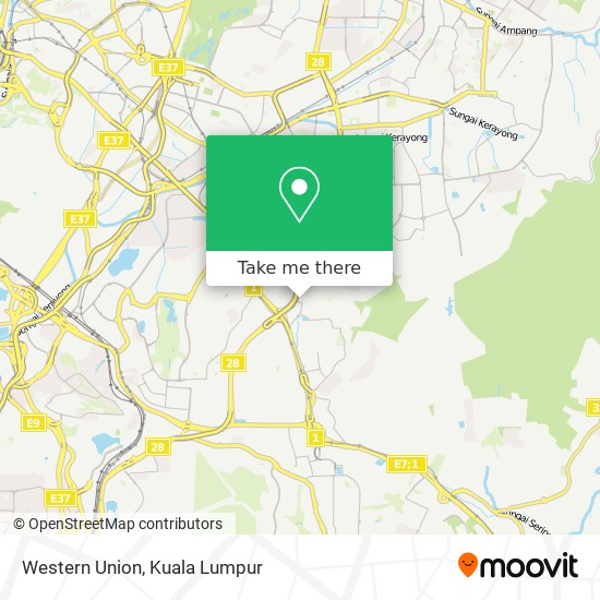 Western Union map