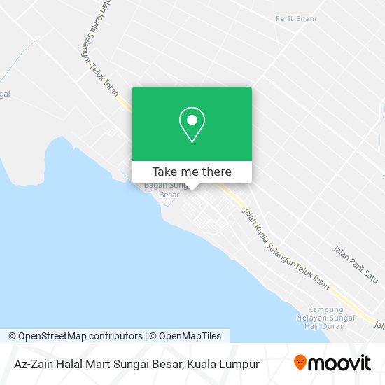 Az-Zain Halal Mart Sungai Besar map
