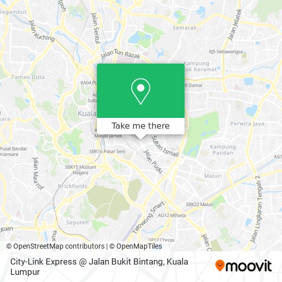 How To Get To City Link Express Jalan Bukit Bintang In Kuala Lumpur By Bus Or Mrt Lrt