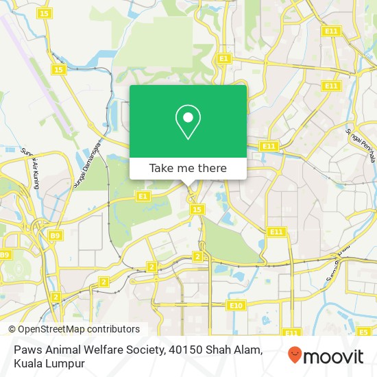 Paws Animal Welfare Society, 40150 Shah Alam map