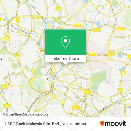 HSBC Bank Malaysia Sdn. Bhd. map