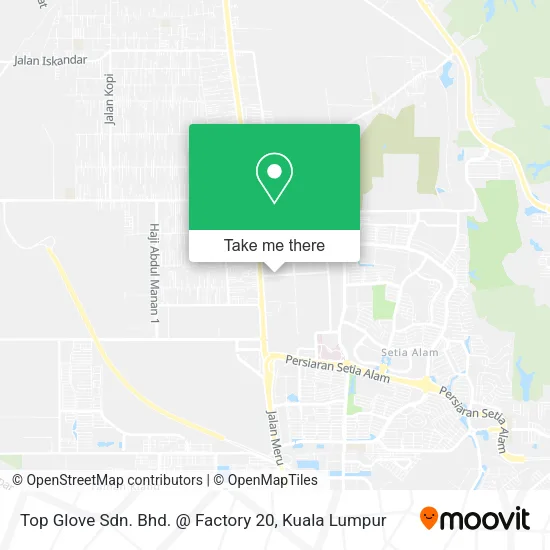 Top Glove Sdn. Bhd. @ Factory 20 map