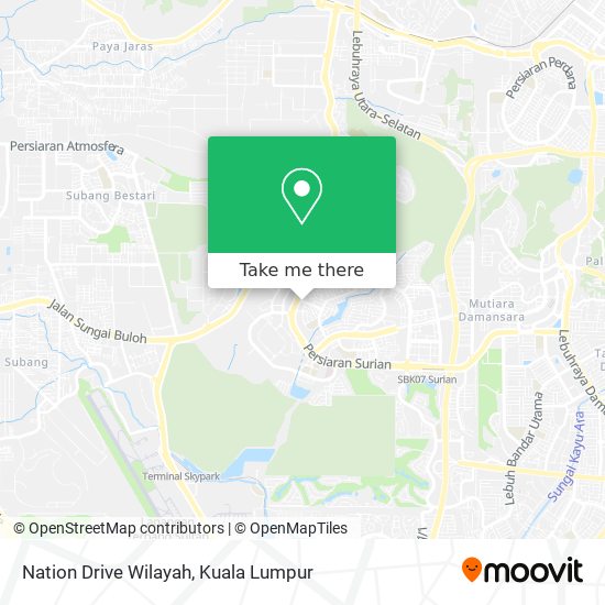 Nation Drive Wilayah map