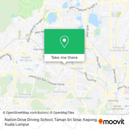 Nation Drive Driving School, Taman Sri Sinar, Kepong map
