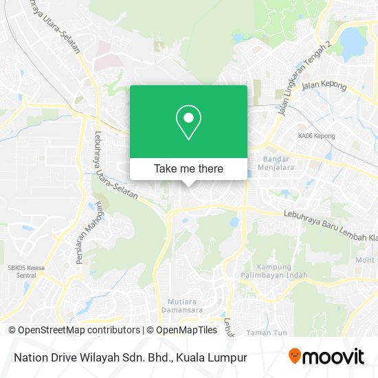 Nation Drive Wilayah Sdn. Bhd. map