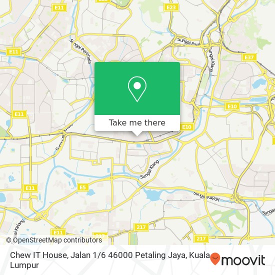 Chew IT House, Jalan 1 / 6 46000 Petaling Jaya map