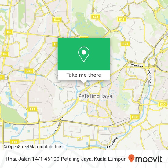 Ithai, Jalan 14 / 1 46100 Petaling Jaya map