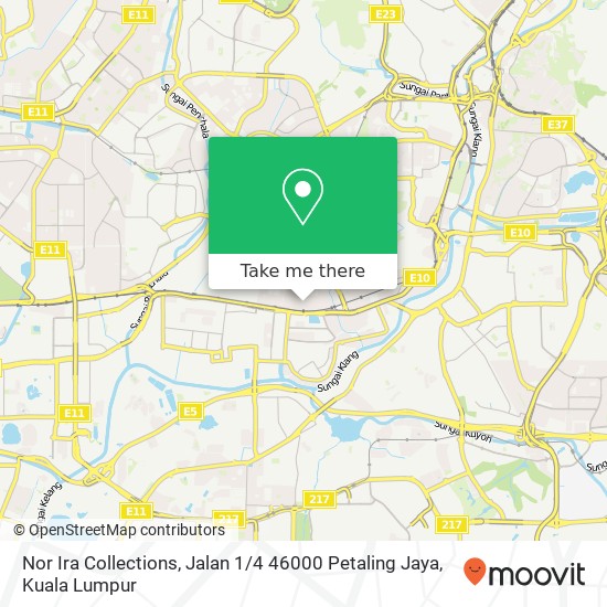 Nor Ira Collections, Jalan 1 / 4 46000 Petaling Jaya map