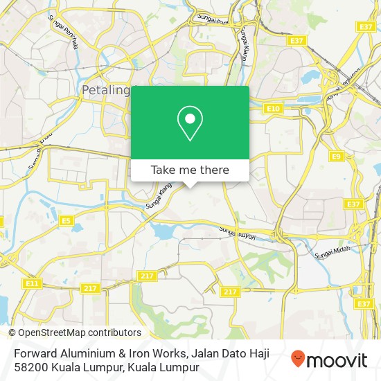 Forward Aluminium & Iron Works, Jalan Dato Haji 58200 Kuala Lumpur map