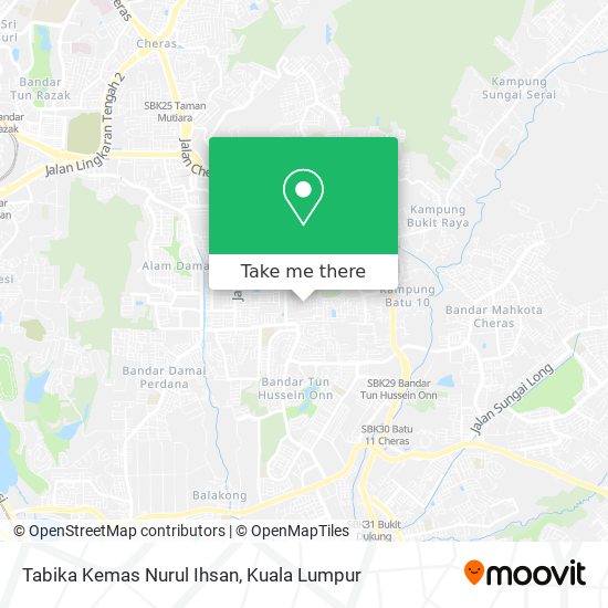 Tabika Kemas Nurul Ihsan map