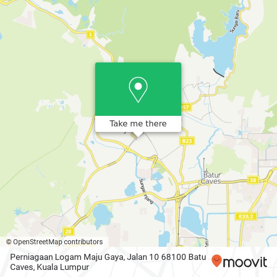 Perniagaan Logam Maju Gaya, Jalan 10 68100 Batu Caves map