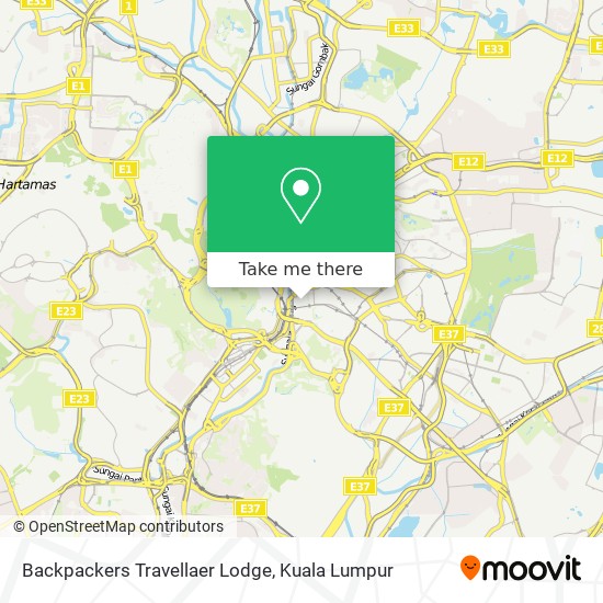 Backpackers Travellaer Lodge map